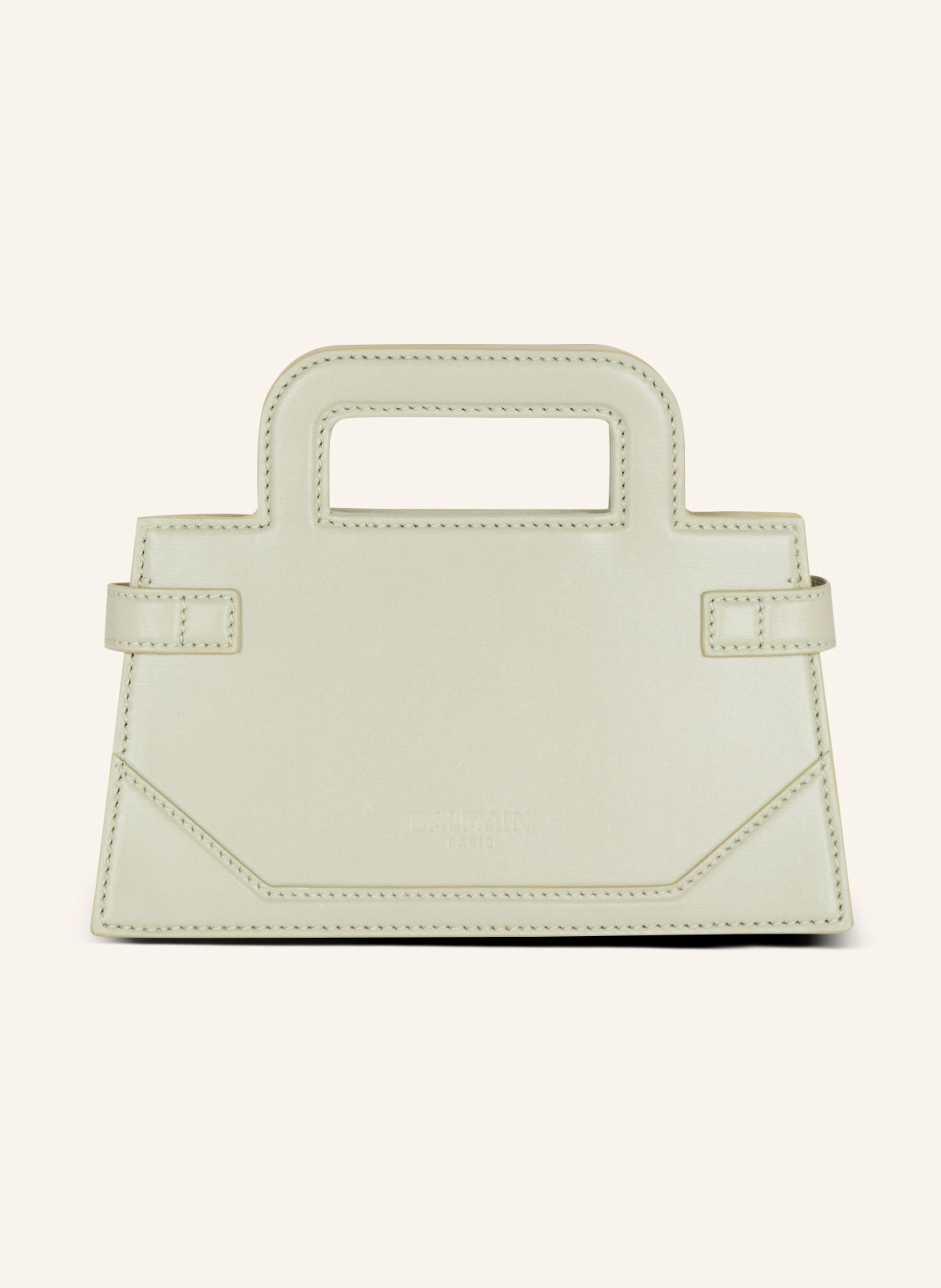 BALMAIN Kleine Tasche B-Buzz mit oberem Griff aus Kalbsleder