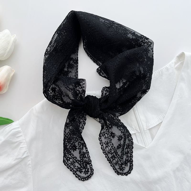 Lexama - Driehoeksbandana met kantversiering
