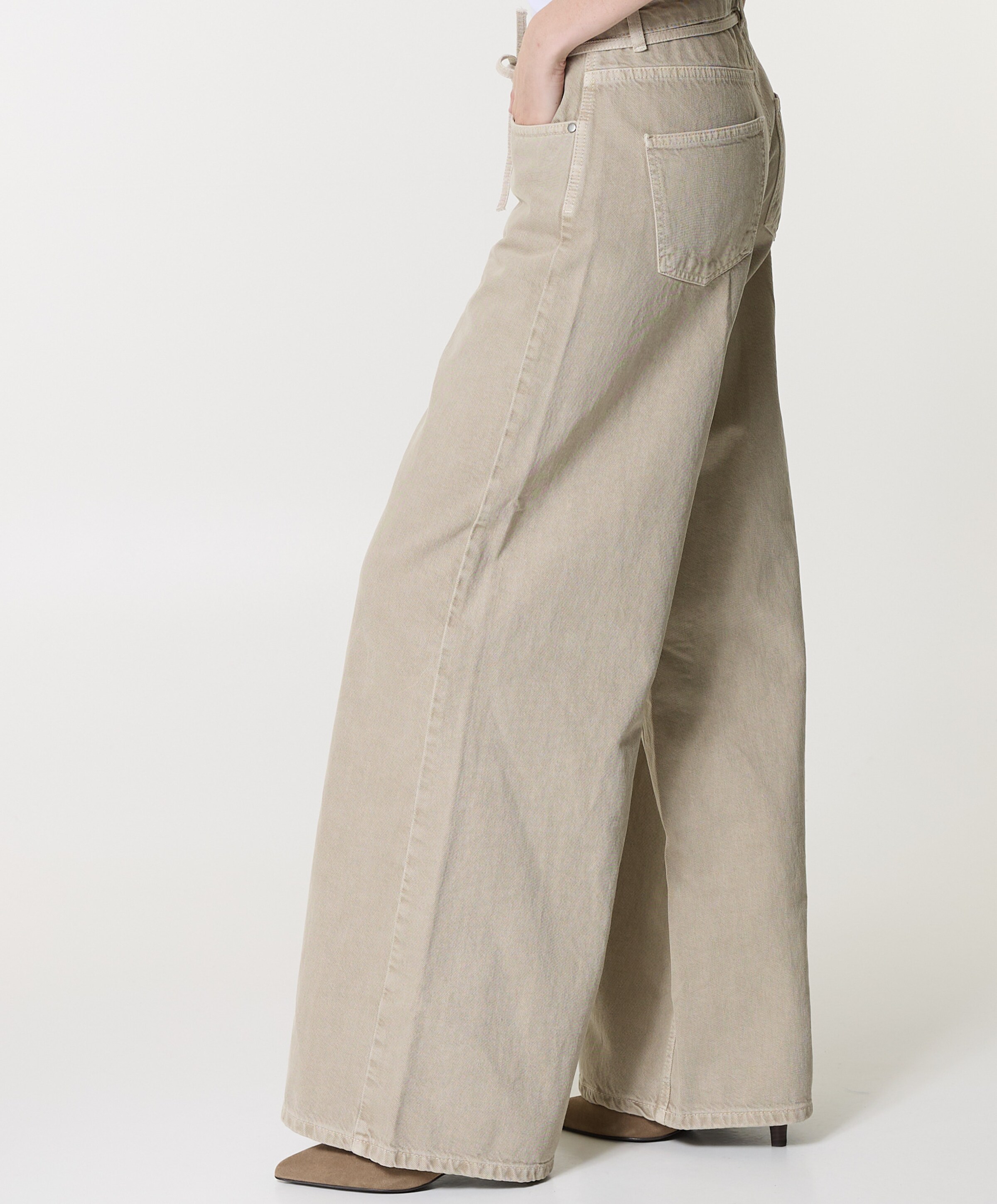 My Essential Wardrobe Wide MWKaro 175 dames jeans beige