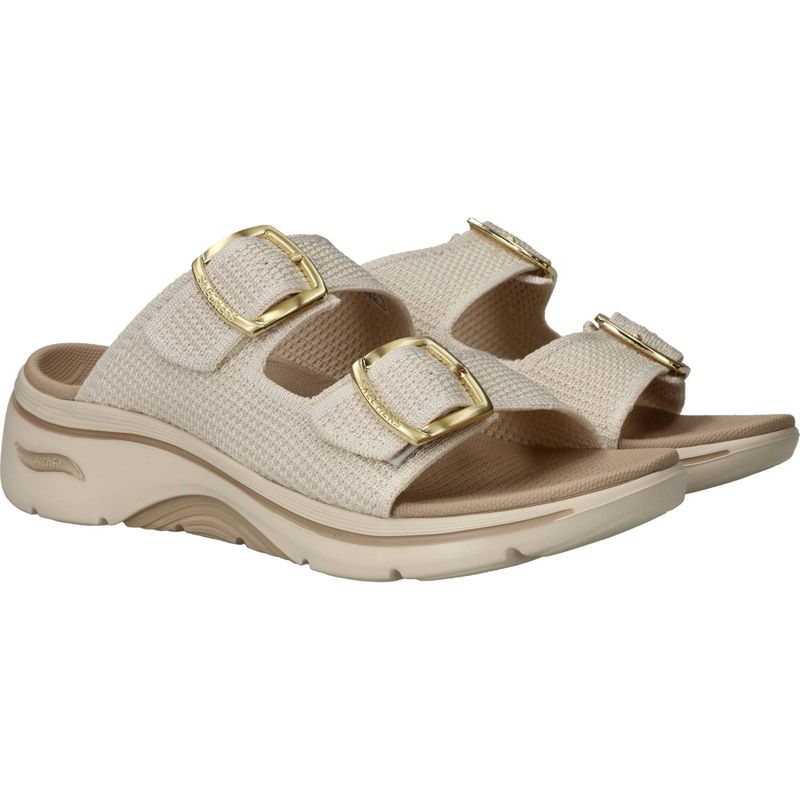Skechers Go Walk Arch Fit 2.0 - Chloe Slippers Beige Dames