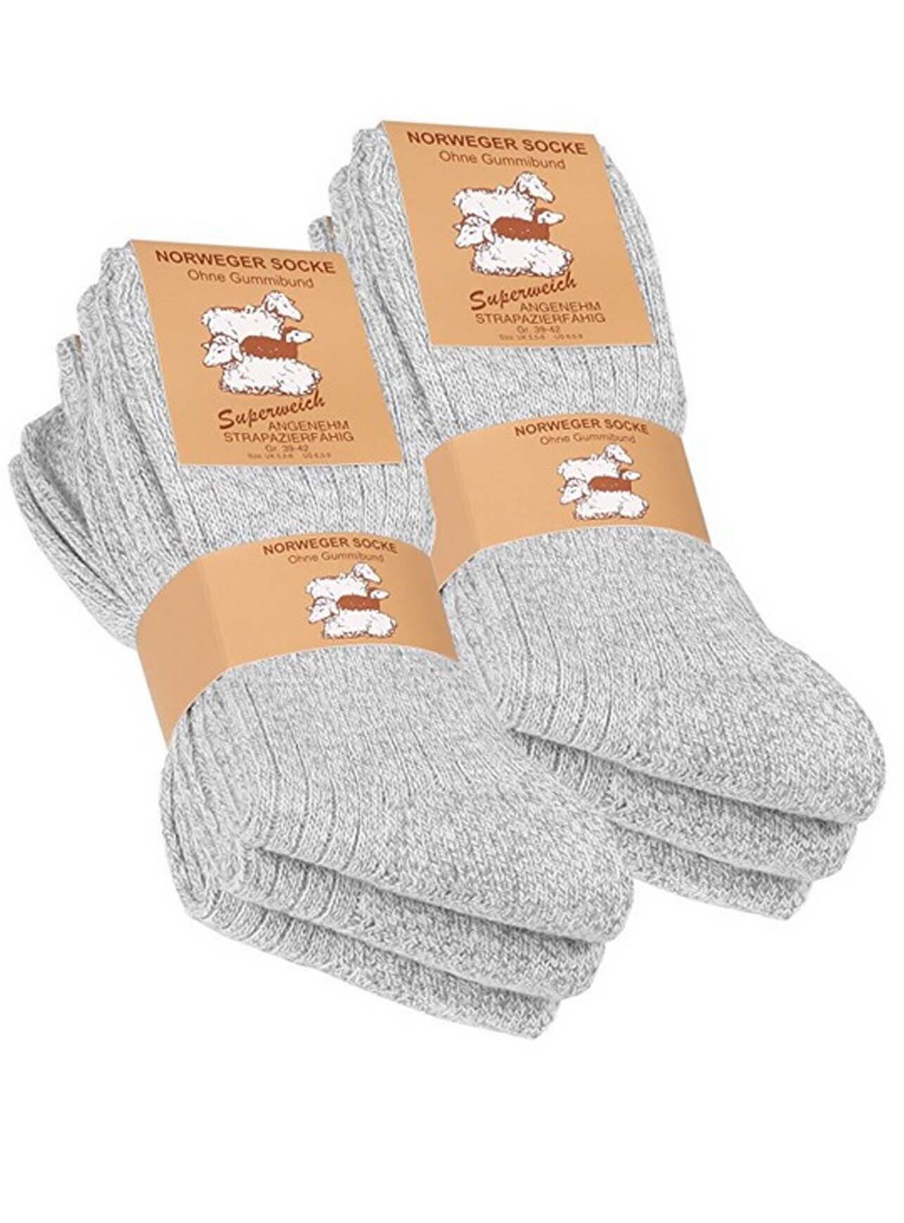 Cotton Prime® Norweger – Woll-Socken 6 Paar