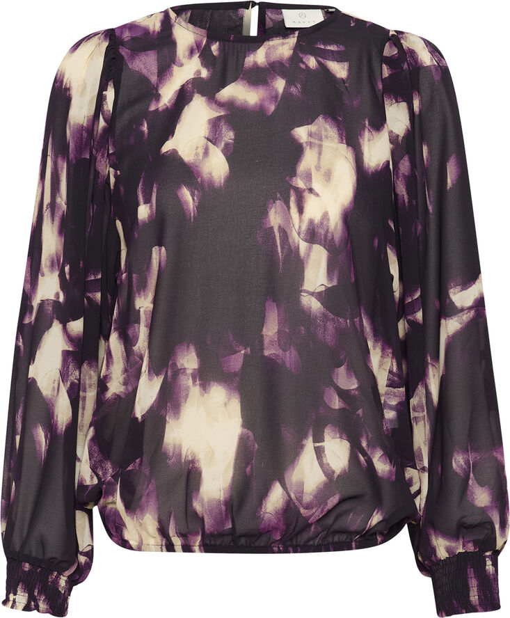 Kaffe KAaska Blouse Purple blurry graphics