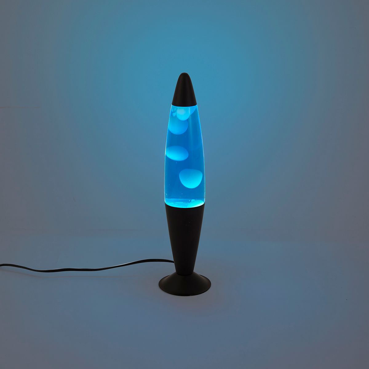 Lavalamp blauw met witte wax incl. LED - Molten Lava