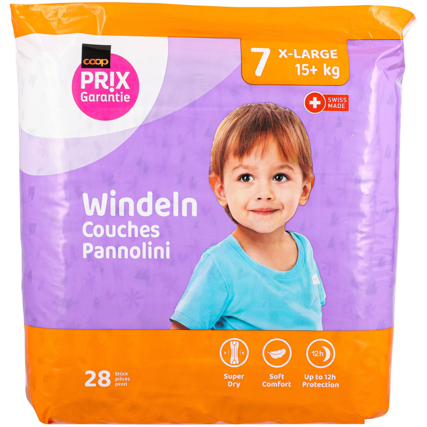 Prix Garantie Baby Windeln XL Grösse 7, 15+kg 28 Stück