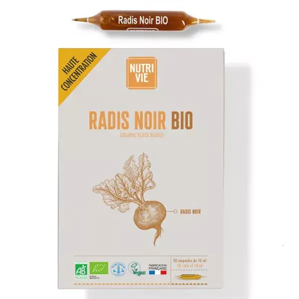 Nutrivie Radis Noir Bio 20 ampoules