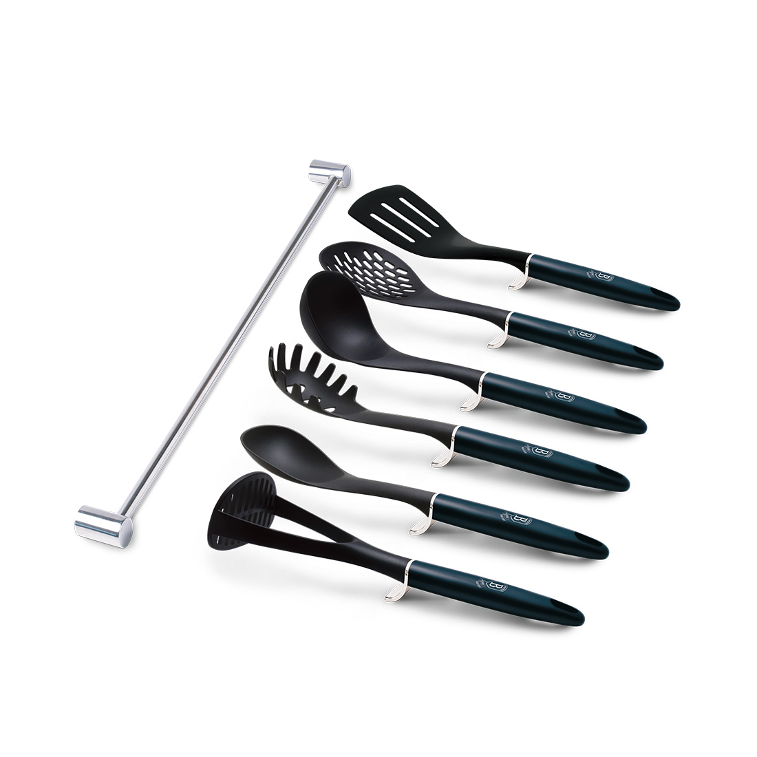 Berlinger Haus 7-teiliges Kochbesteck-Set Metallic Line Aquamarine Edition