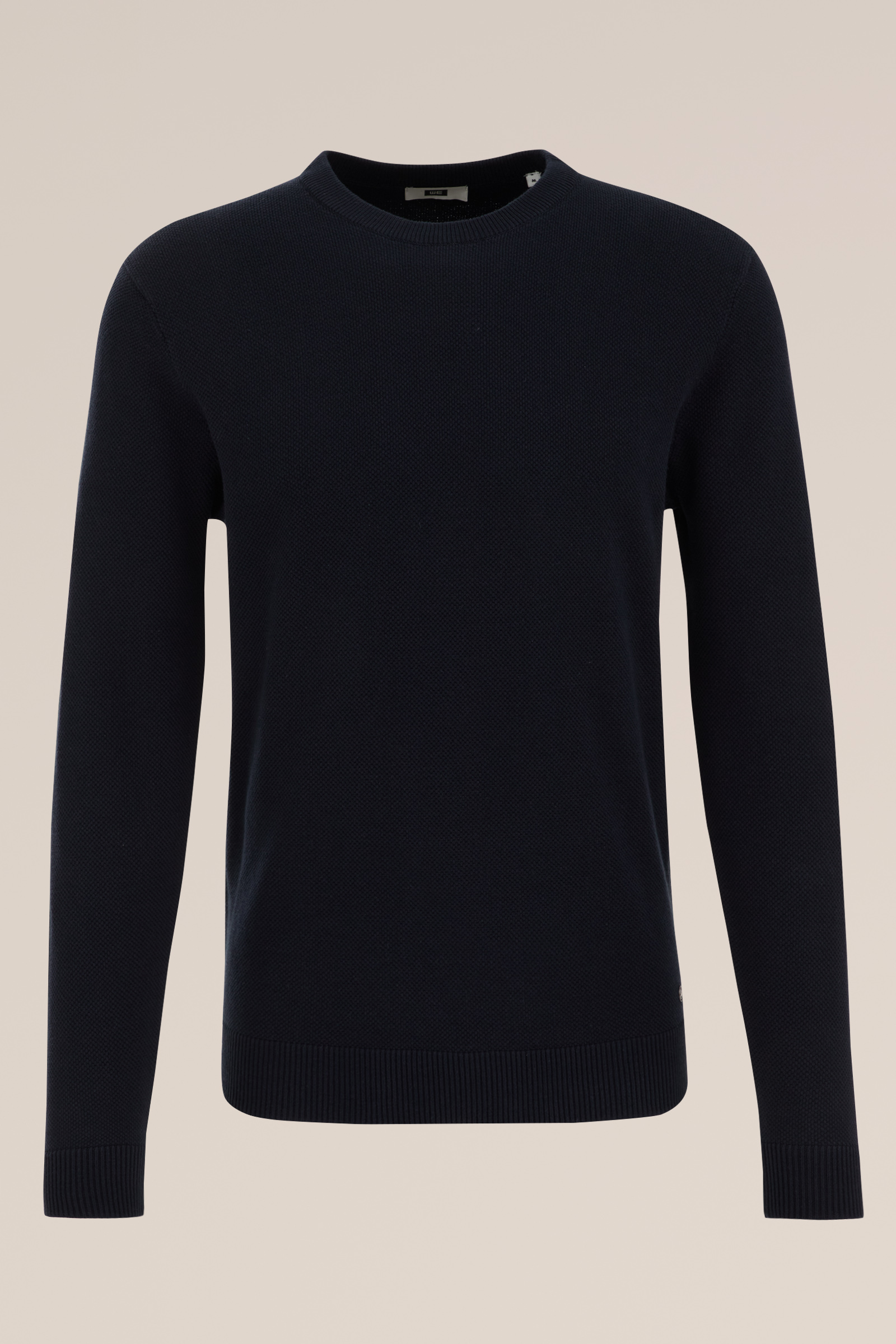 trui met structuur WE Fashion Donkerblauw