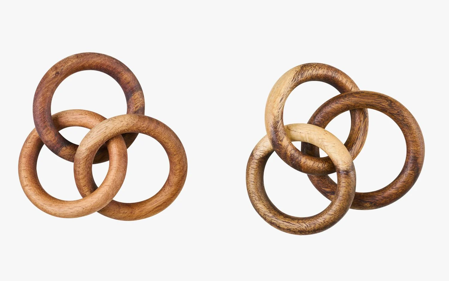 2 pk serviettringer natur - 6x12x2,5 cm