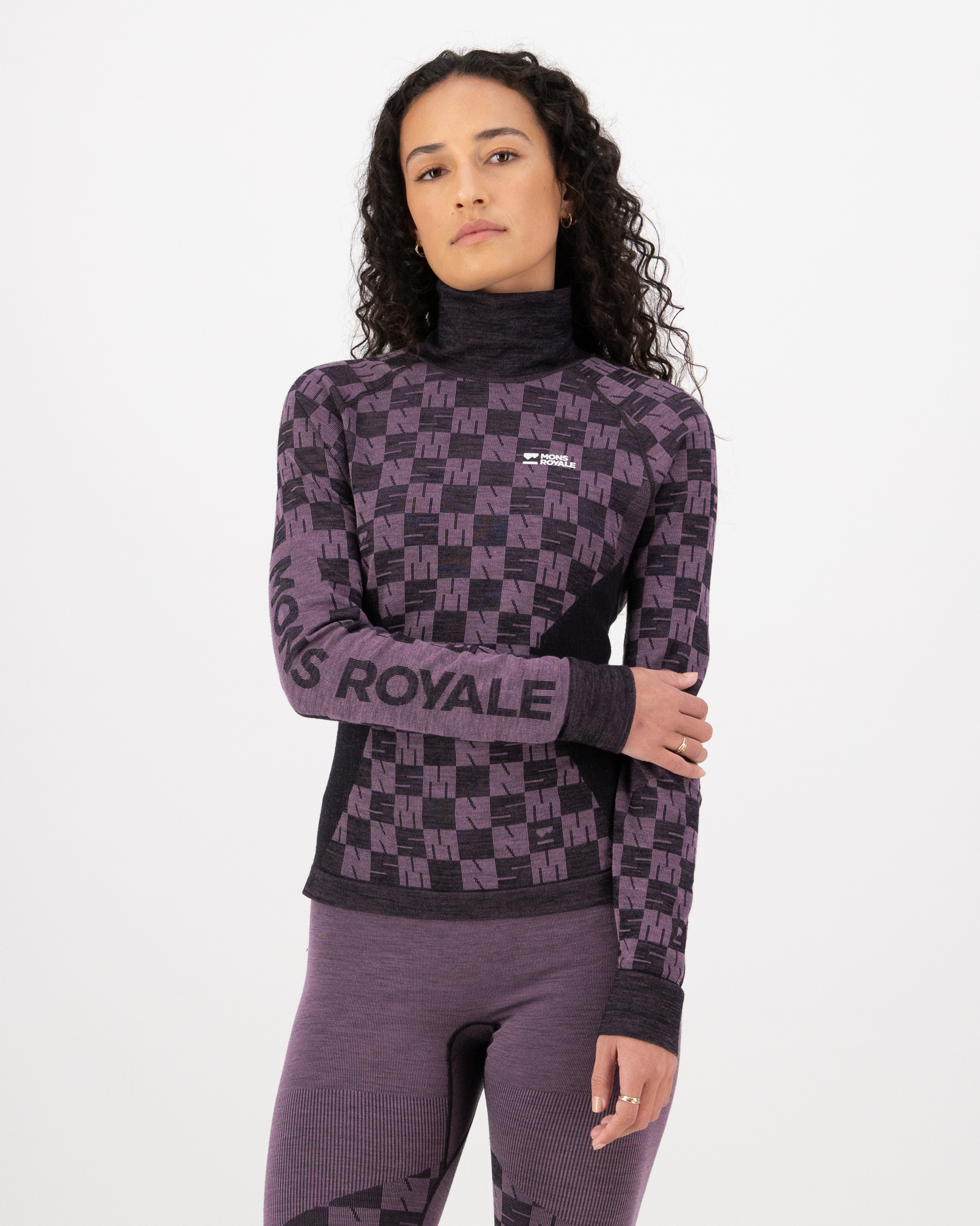 Ascender Merino Seamless Mock Neck Long Sleeve