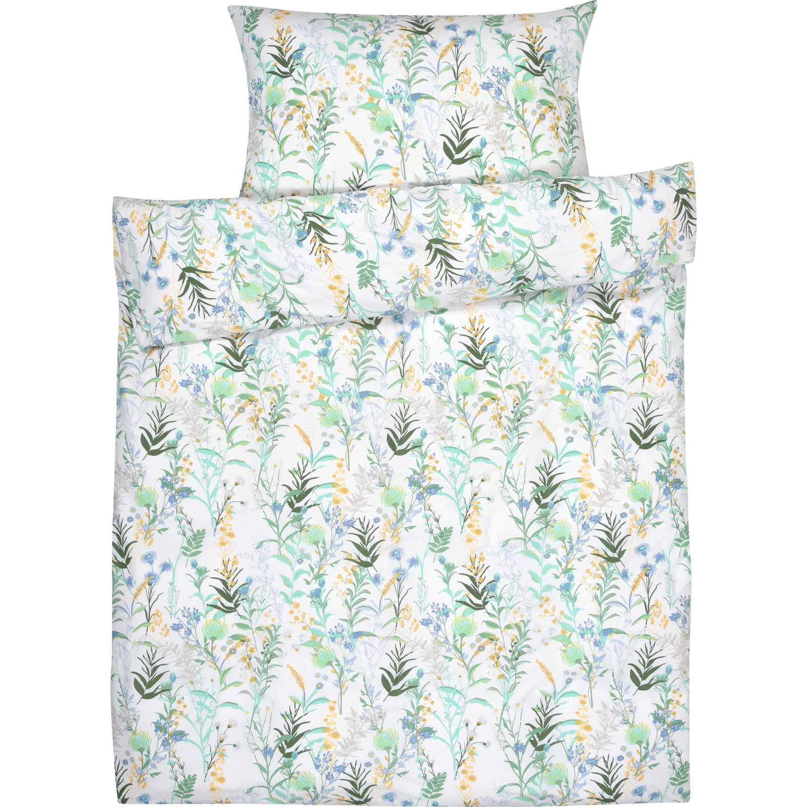 Bettwäsche mit Blumenprint 200x210 2x65x65 Bettanzug Fra
