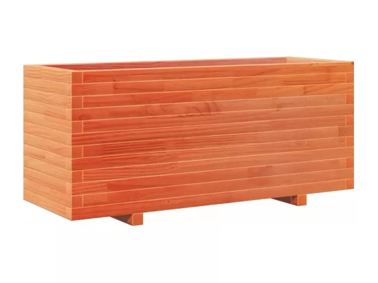 Jardinière bac lit surélevé bois marron 110 x 40 x 49.5 cm 02_0038433