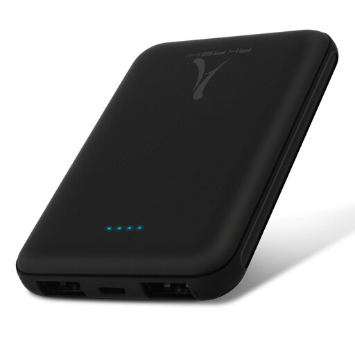 Powerbank Akshi 5000 mAh Carregamento Rápido 2.1a 2x USB