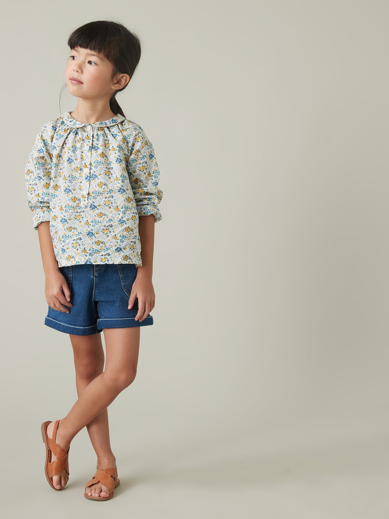 Blouse Fille en tissu Liberty