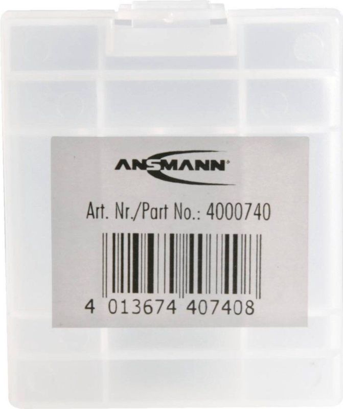 Ansmann - Accubox - Opbergdoos - Zwart - Voor 4 Batterijen