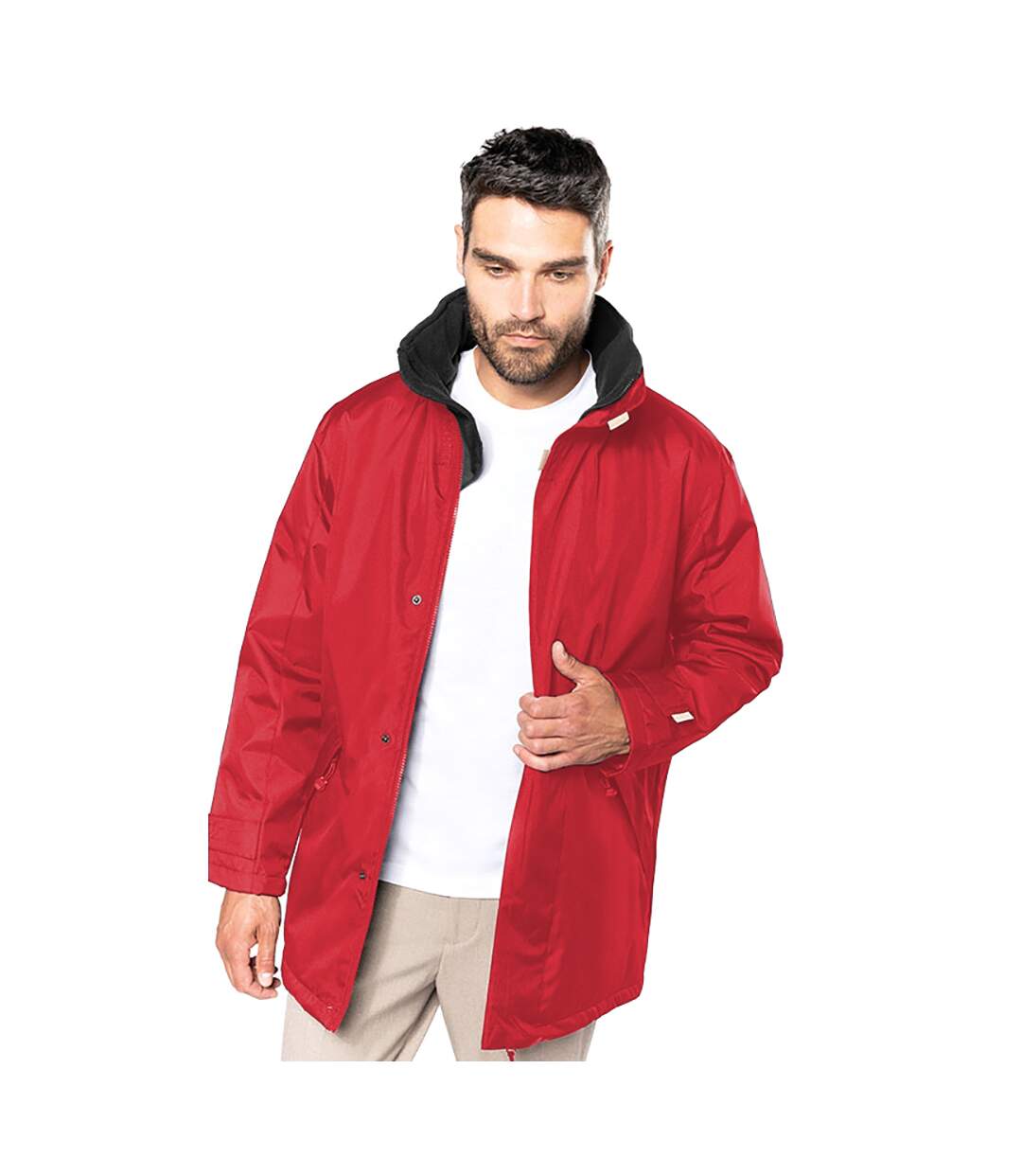 Kariban - Parka - Homme (Rouge/Noir) - UTRW731