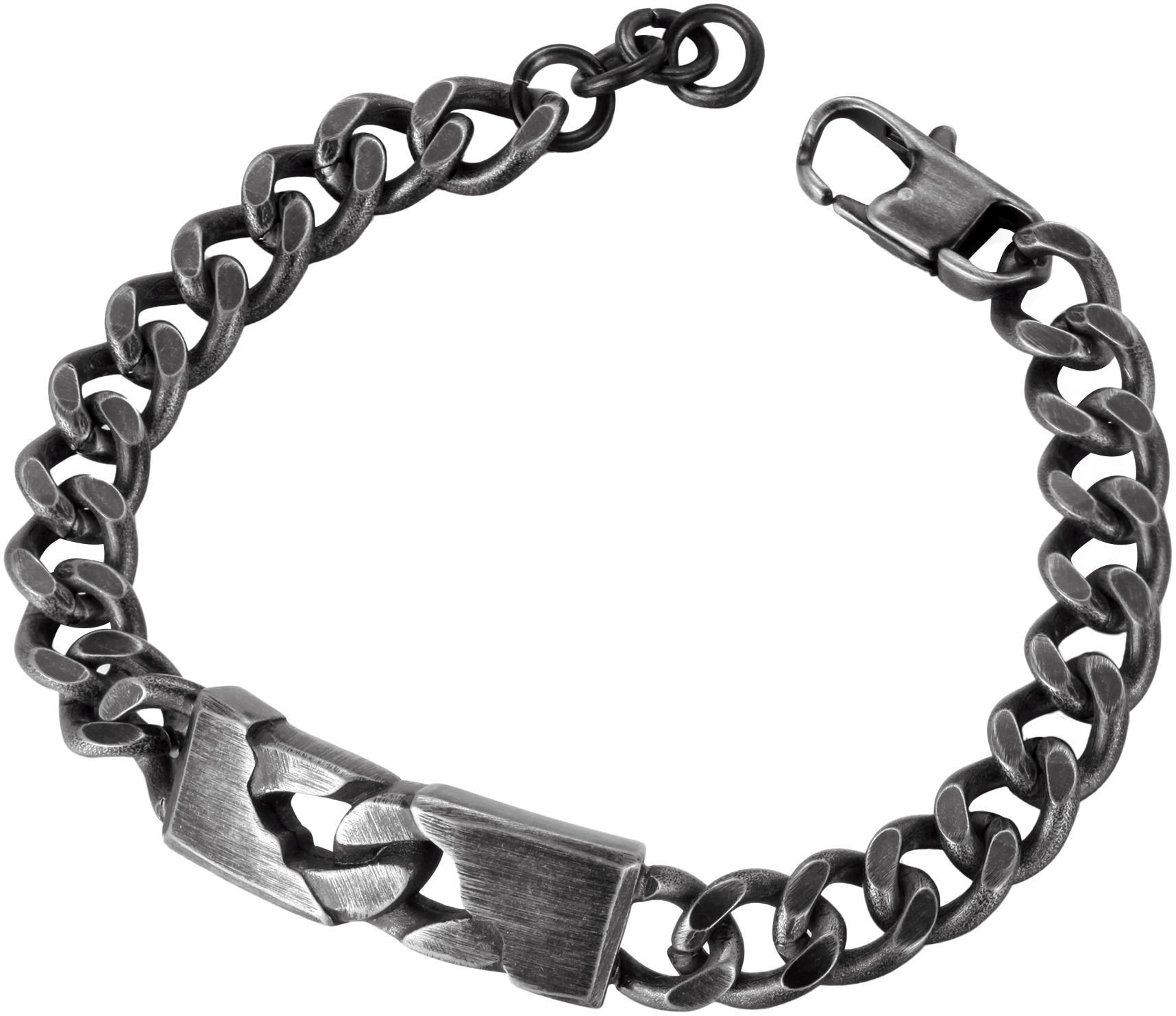 Firetti Armband »Schmuck Geschenk Edelstahl Armschmuck Armkette Panzerkette Vintage«