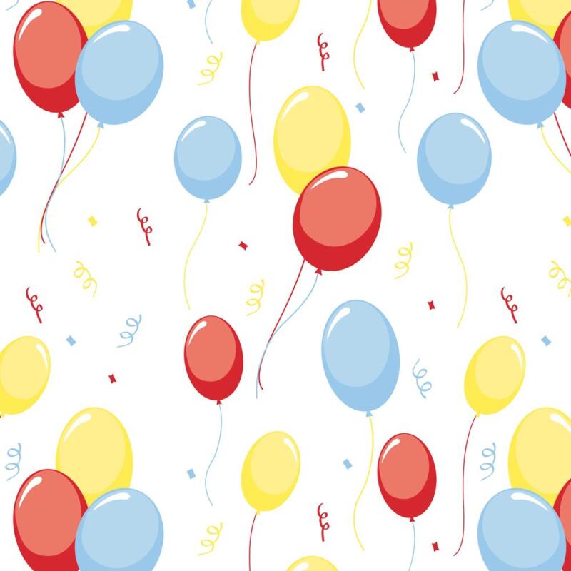 Papier cadeau Alliance motif ballons, rouleau 70 cm x 50 m