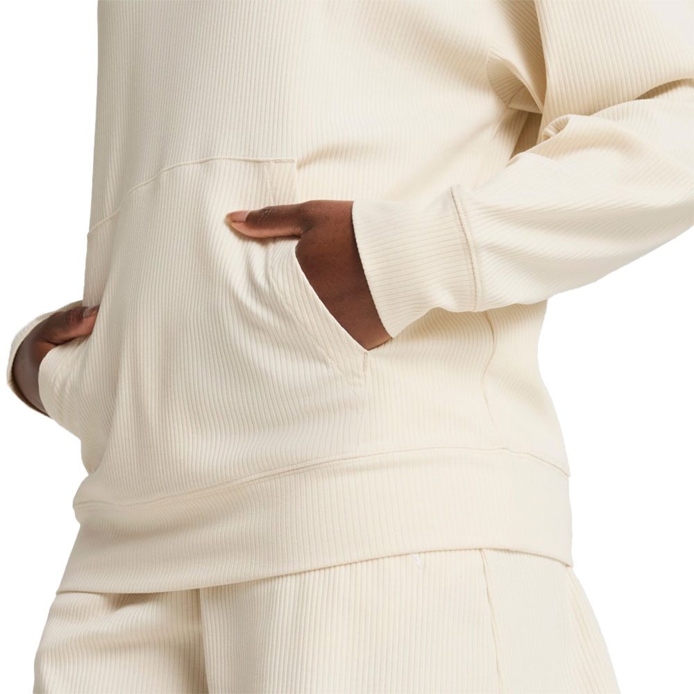 Puma ESS Elevated Comfort Rib Damen Hoodie alpine snow