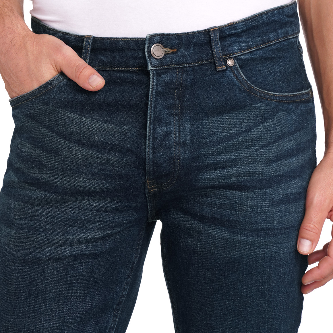 VanVaan Herren Jeans in Regular Fit dunkelblau