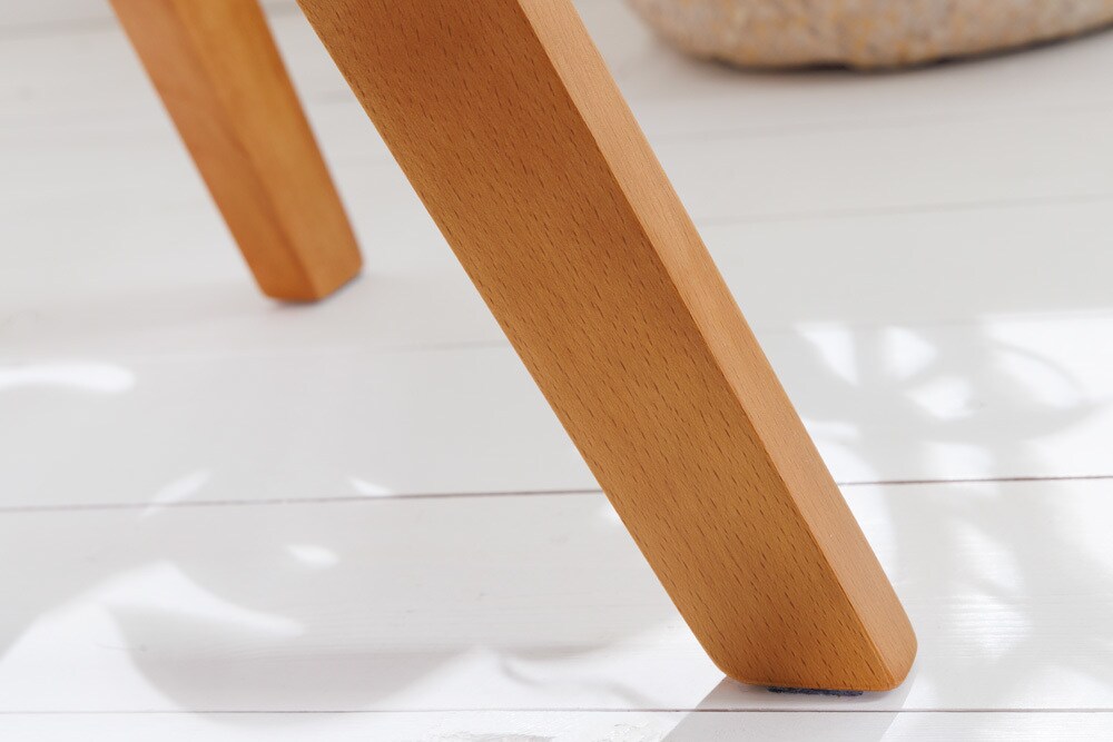 riess-ambiente Stuhl LOFT - antik grau drehbar Gestell aus massivem Buchenholz mit Armlehne