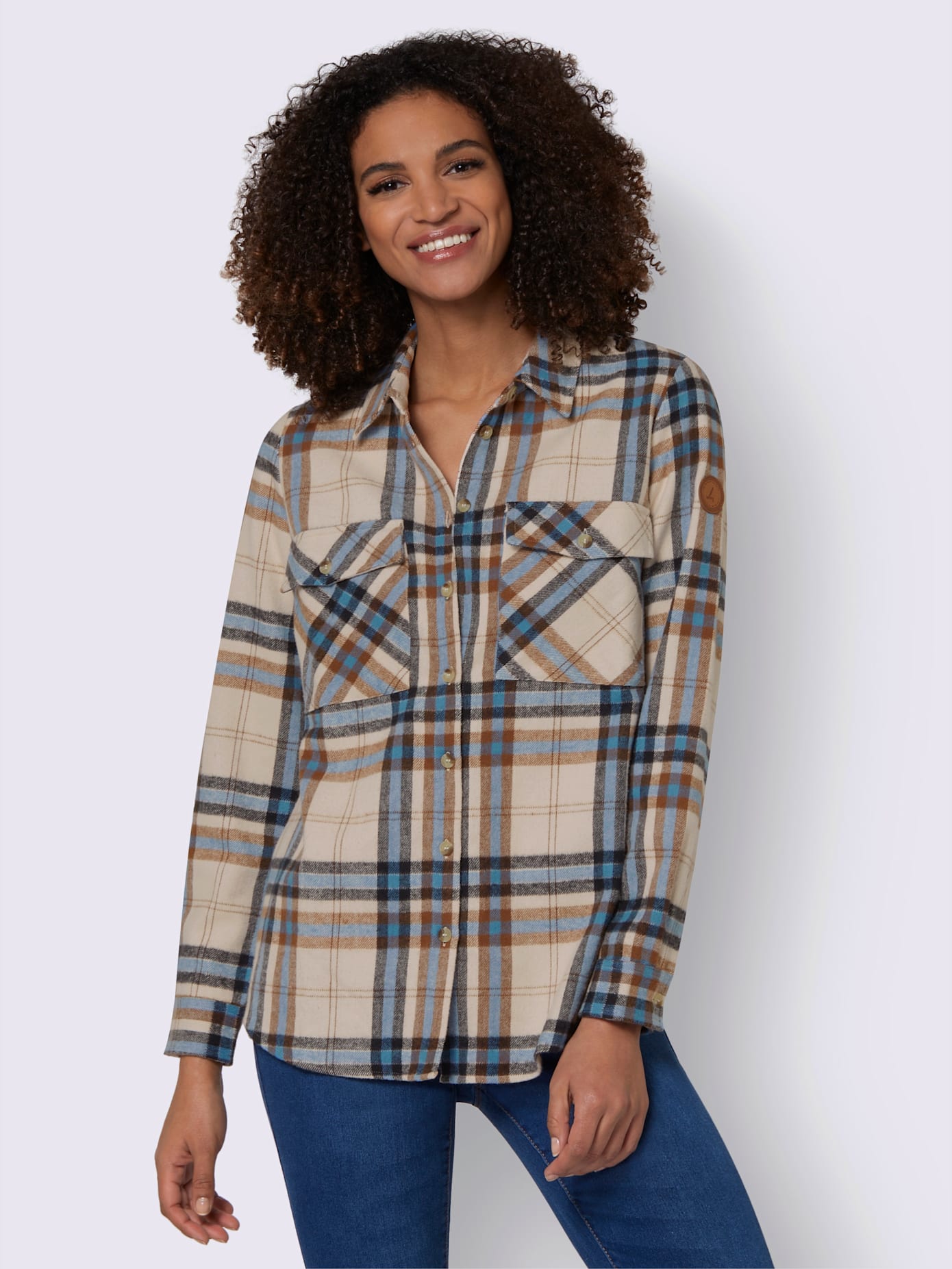 Chemisier en flanelle pur coton