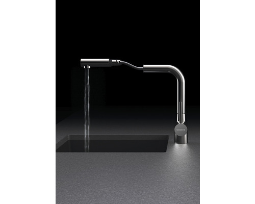 Keukenkraan met handdouche Schock Laios brons 517120