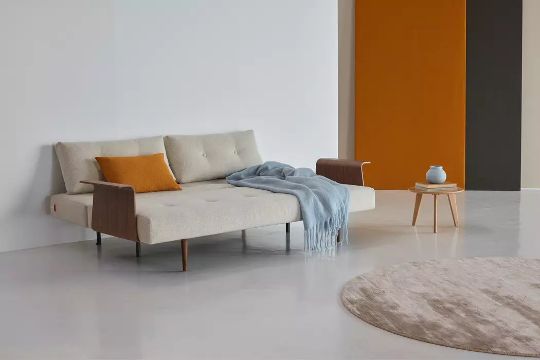 Schlafsofa mit Armlehnen Recast Plus dunkel