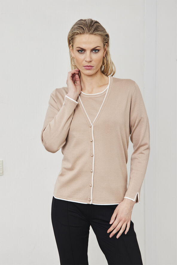 Micha BB Cardigan_ BBViscoseKnitw. Ed Camel