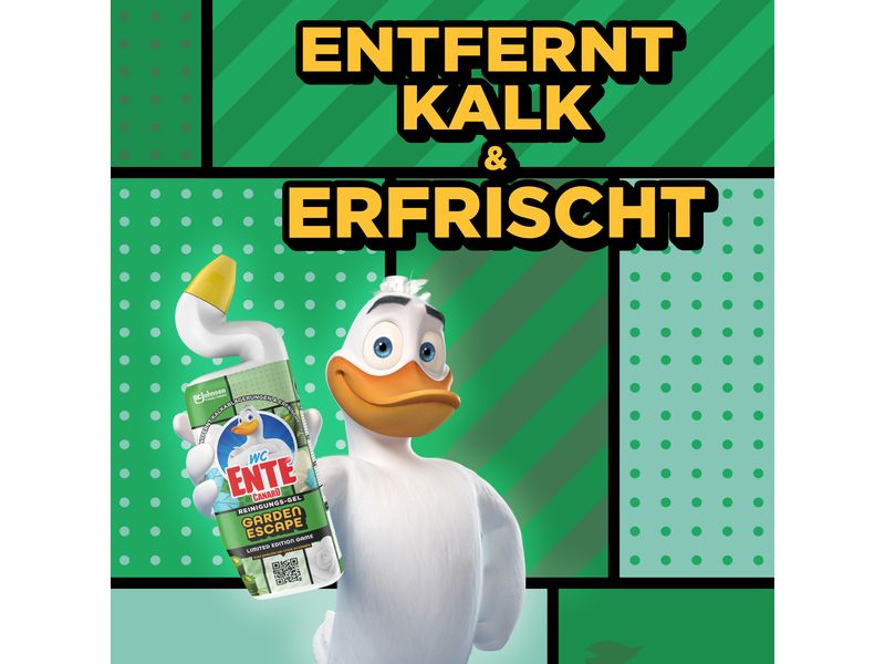 WC-Ente WC-Reiniger Total Aktiv Gel Garden Escape 3 x 750 m Flüssiger Toilettenreiniger