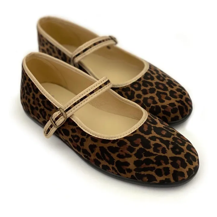 Hermosilla Ballerines Savane  | Léopard