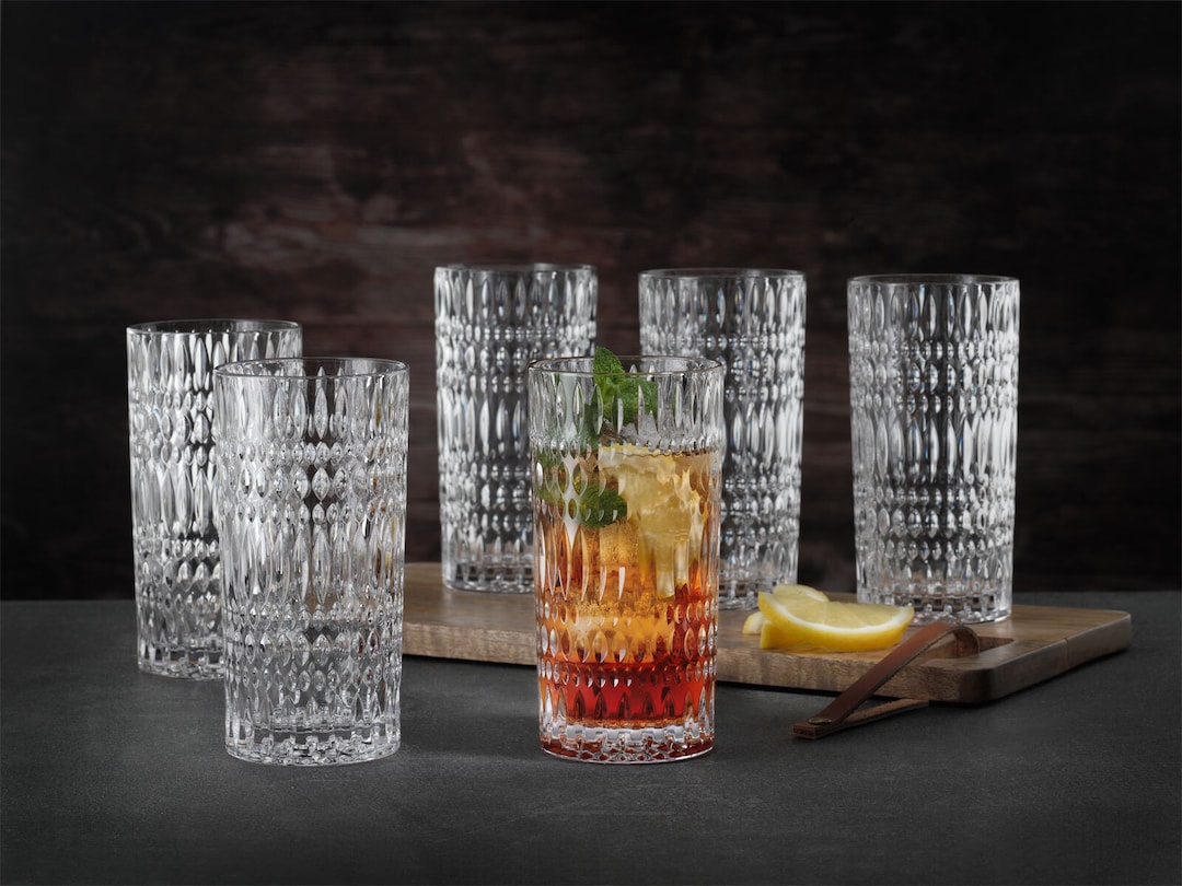 Nachtmann Longdrinkglas ETHNO 6er Set 434 ml Kristallglas