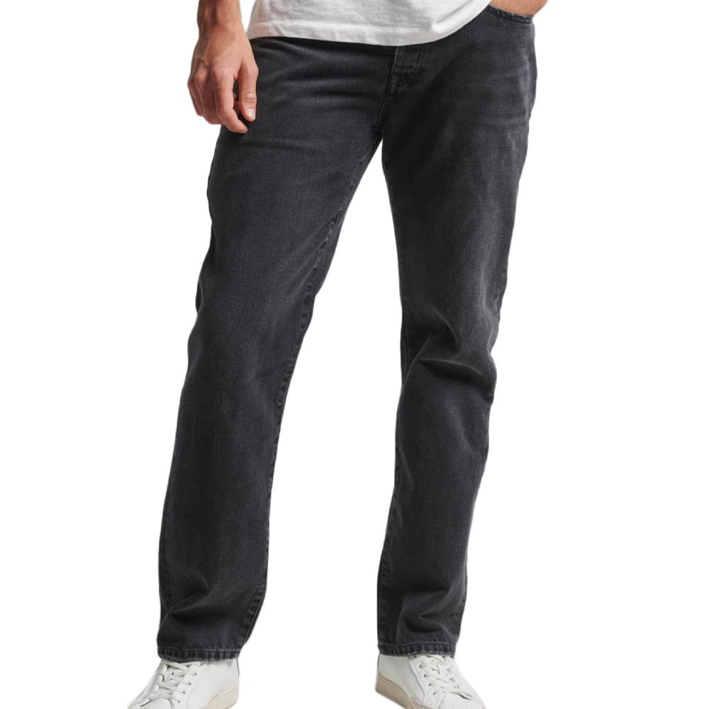 Superdry Jean Droit Noir Homme Superdry Vintage