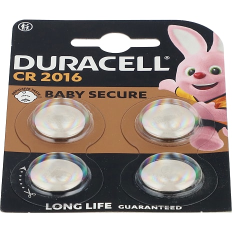 Duracell knapcelle CR 2016 batterier 4-pak