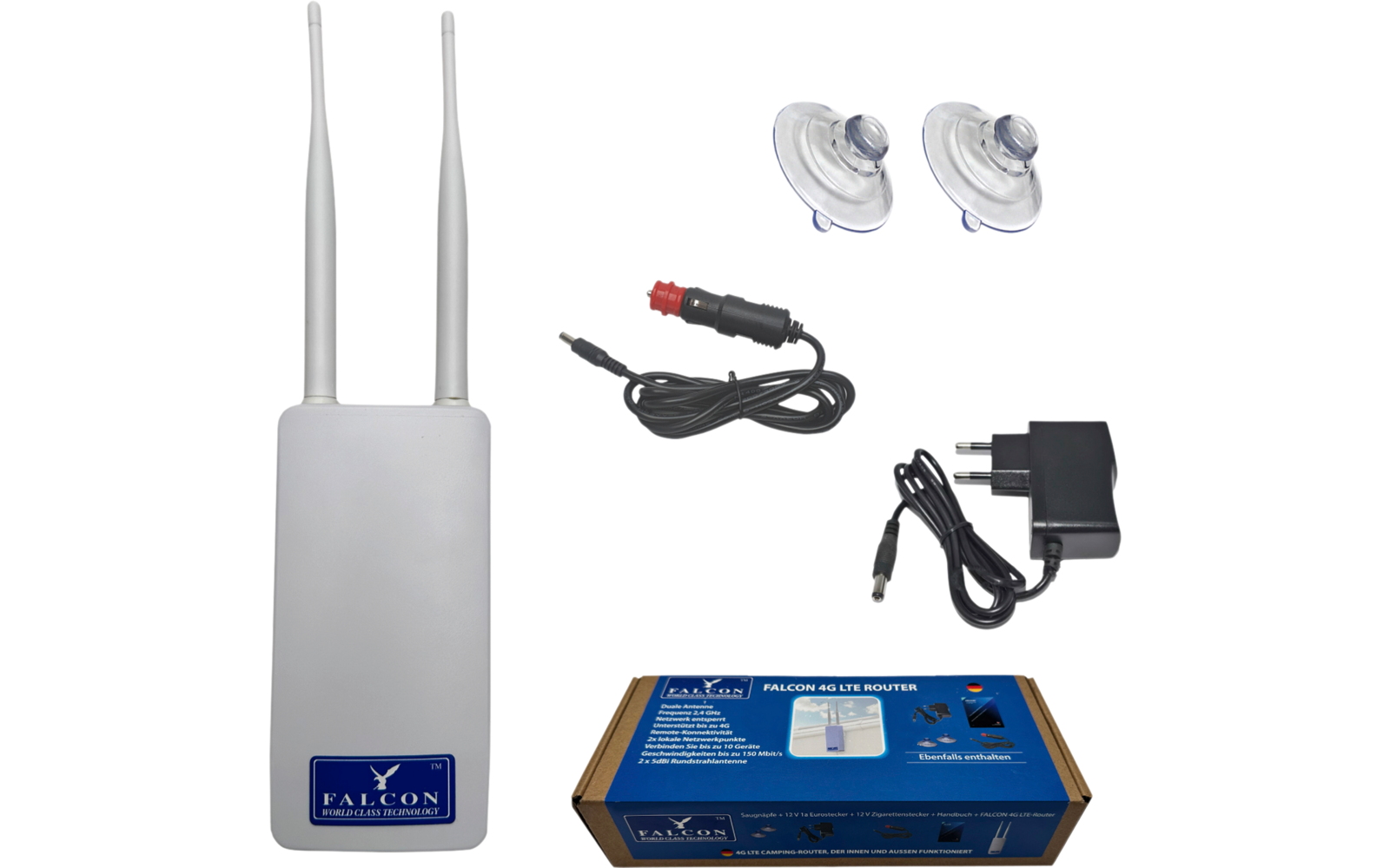 Falcon 4G IP65 150 Mbit/s mobile Außenantenne mit integriertem Router