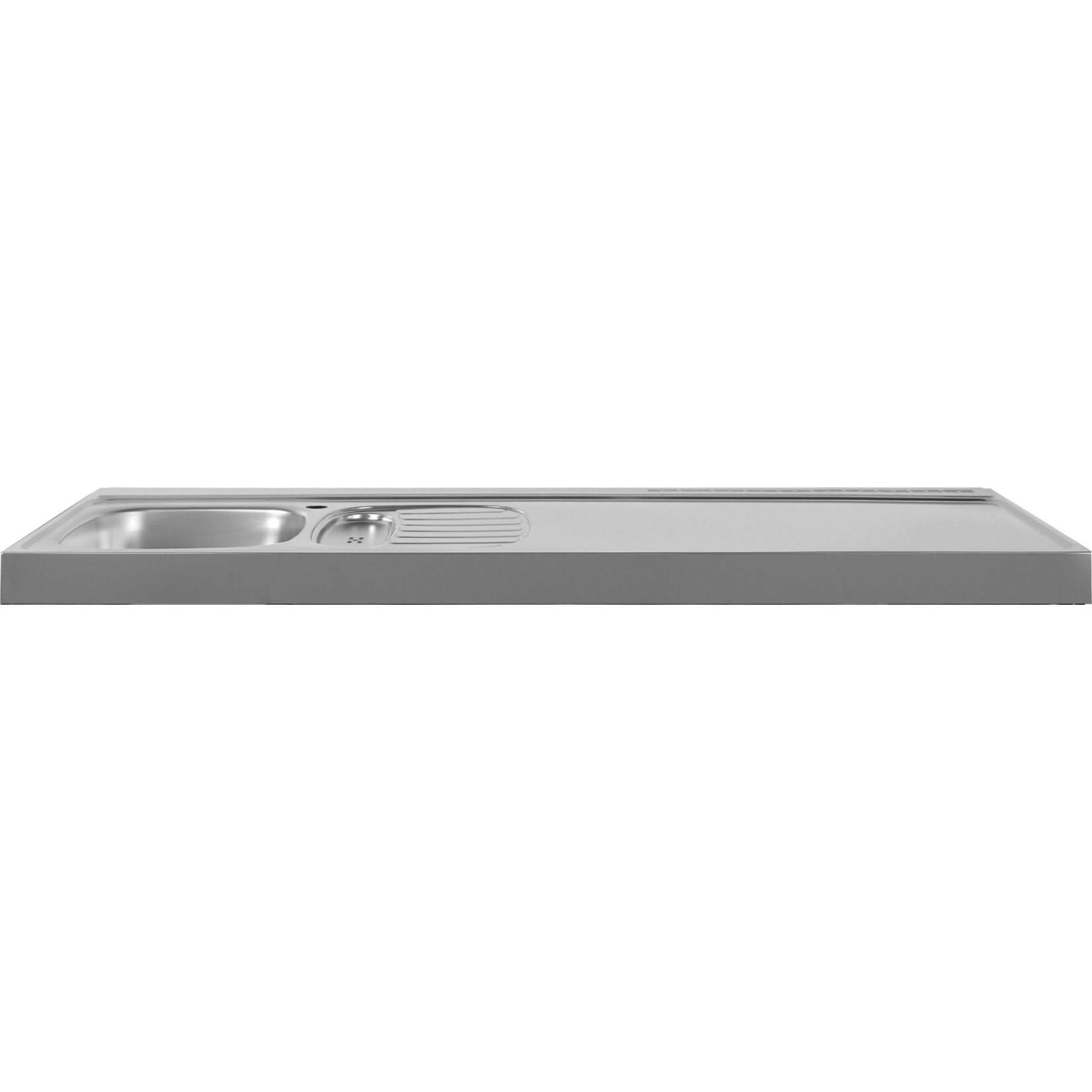 Stengel Küchen Kitchenline MK 150 weiß - ohne Kochfeld rechts, Becken links