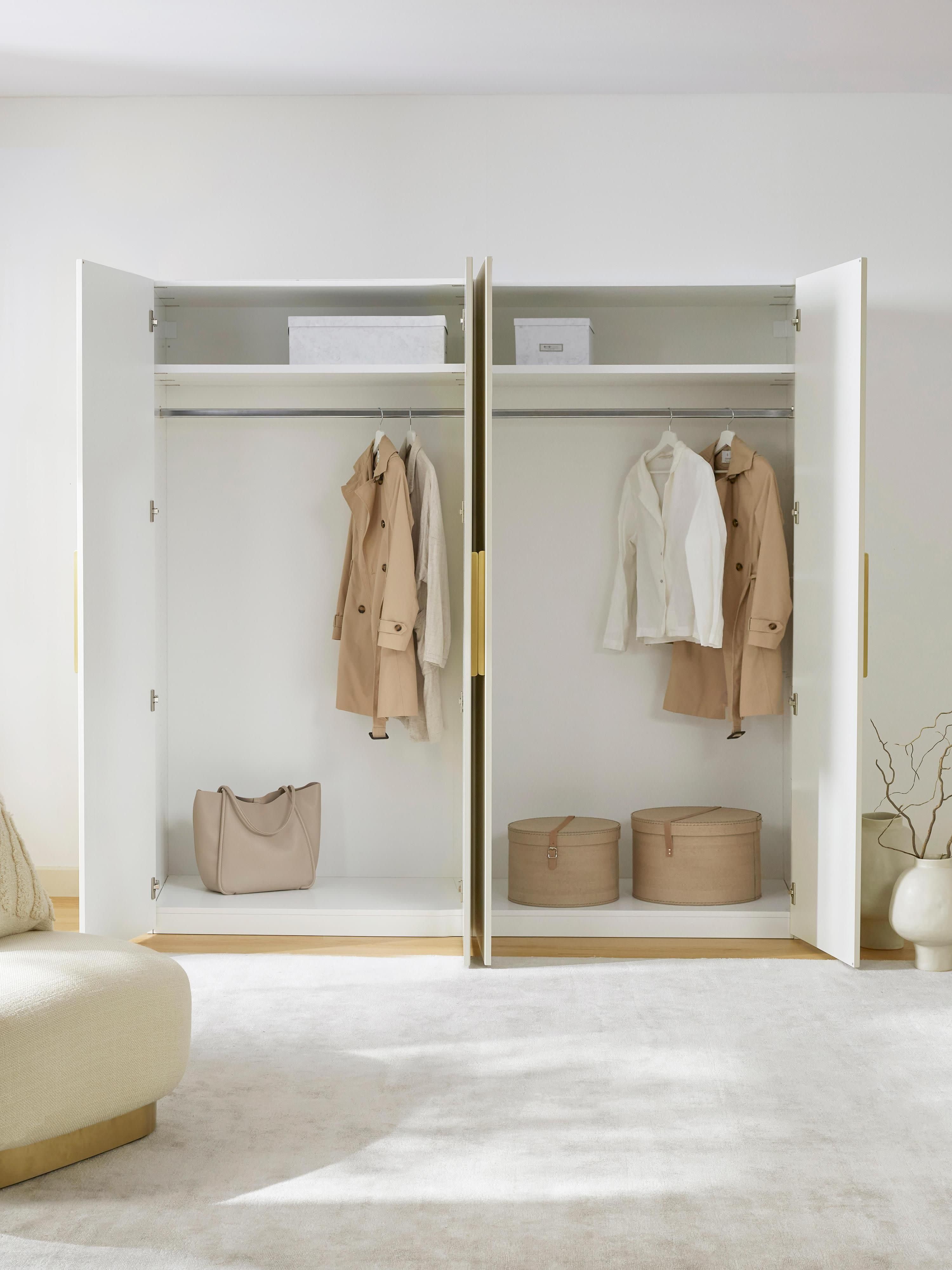 Modulaire draaideurkast Simone, 200 cm breed, diverse varianten