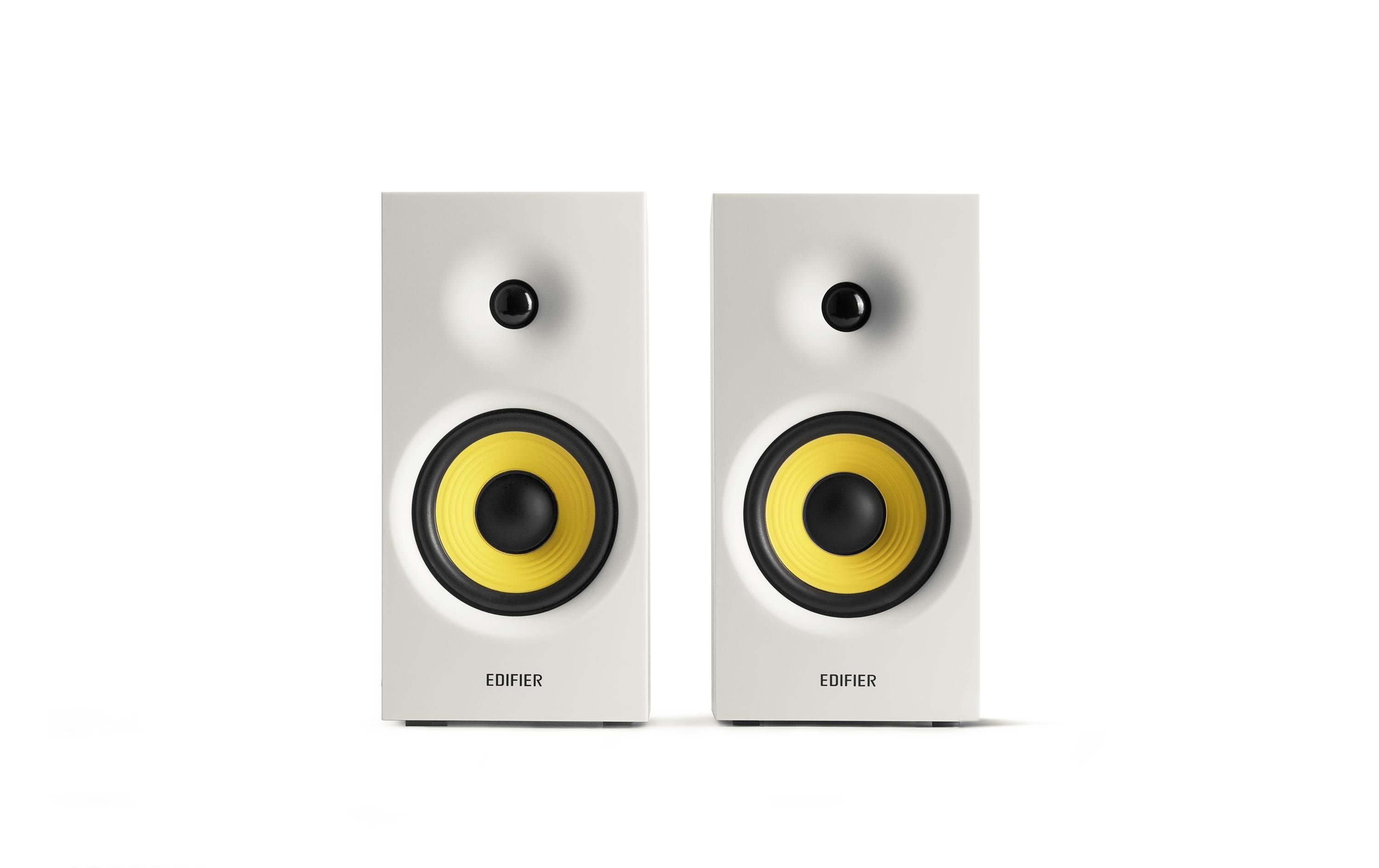 Regallautsprecher Paar R1080BT WeissAktive Regallautsprecher mit Bluetoothund 2x Cinch-Eingängen