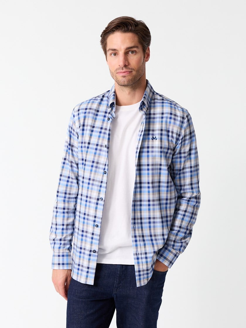 Rivoli skjorte - Regular fit Chambray Blue