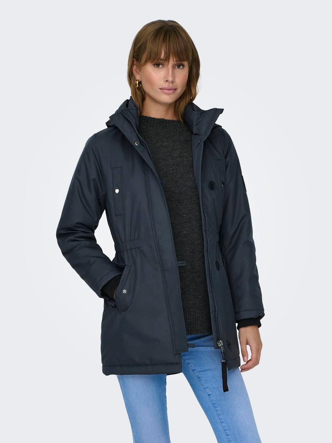 ONLMIE Langer Parka India Ink