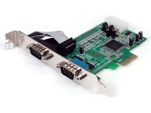 StarTech.com 2 Port Native PCI Express RS232 Serial Adapter Card with 16550 UART (PEX2S553) - Seriel adapter - PCIe lavprofil - RS-232 x 2 - for P/N: BNDTB10GI, BNDTB210GSFP, BNDTB310GNDP, BNDTB410GSFP, BNDTB4M2E1, BNDTBUSB3142