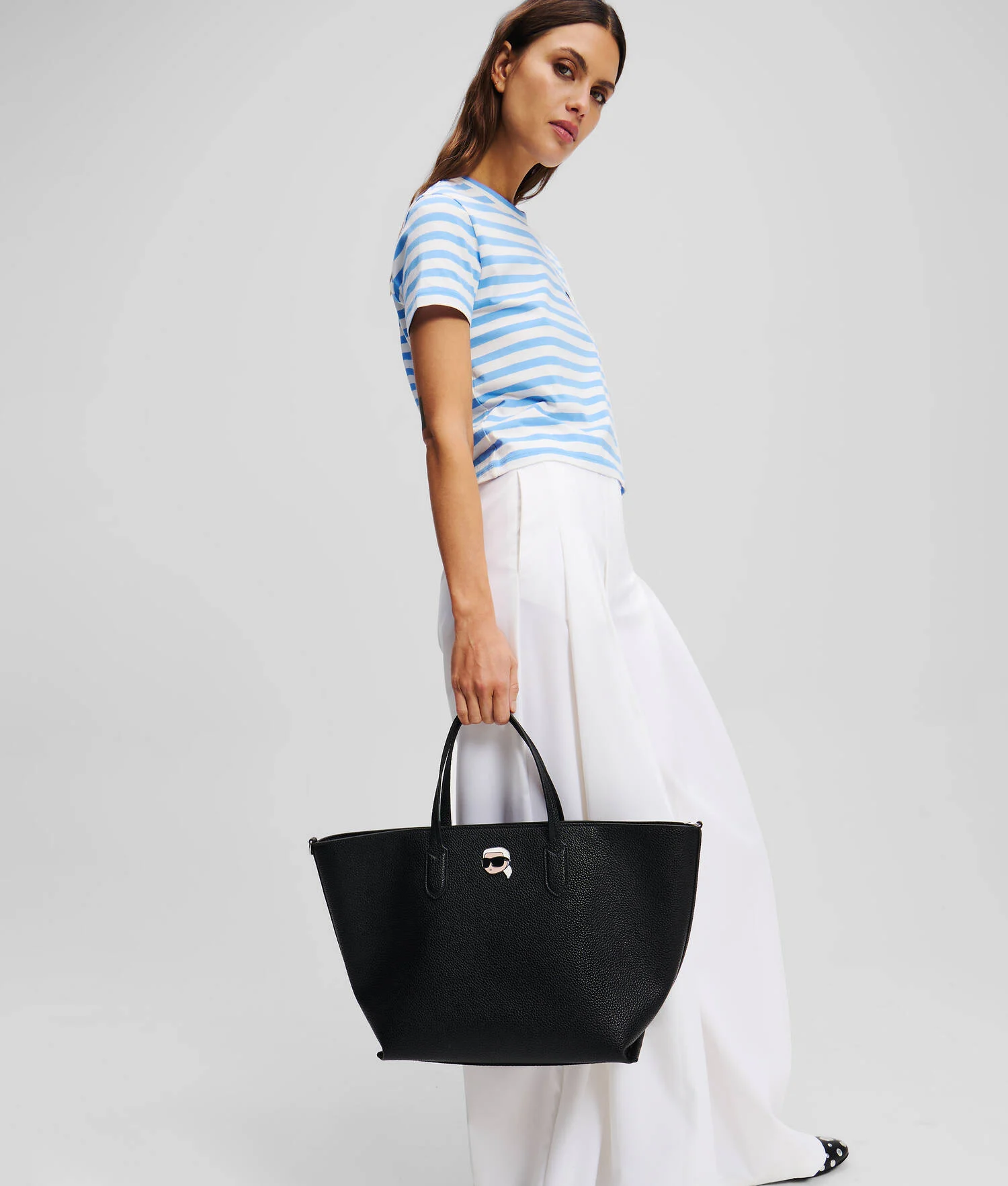 SAC CABAS GRAINÉ IKON - Noir