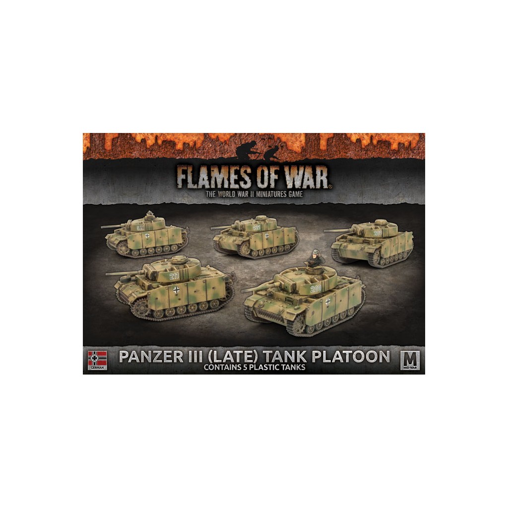 Flames of War - Panzer III (Late) Tank Platoon