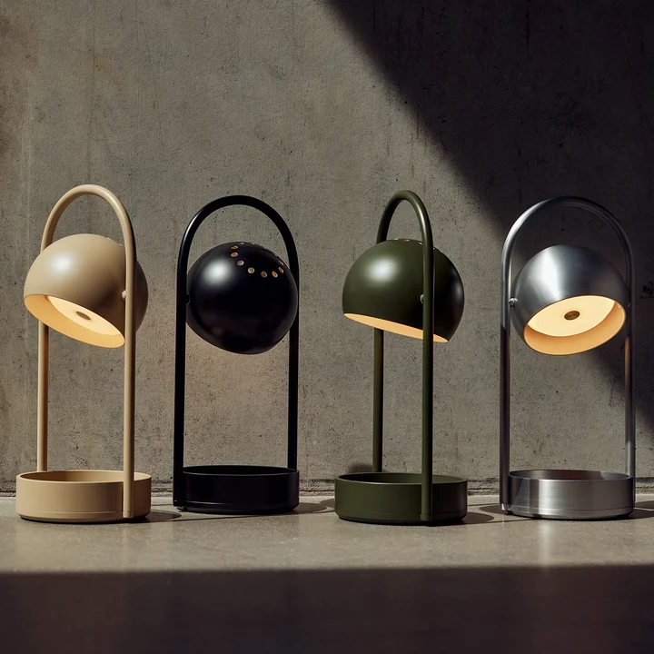Frandsen - Ball Portable Akku-Tischleuchte (LED), sand grey