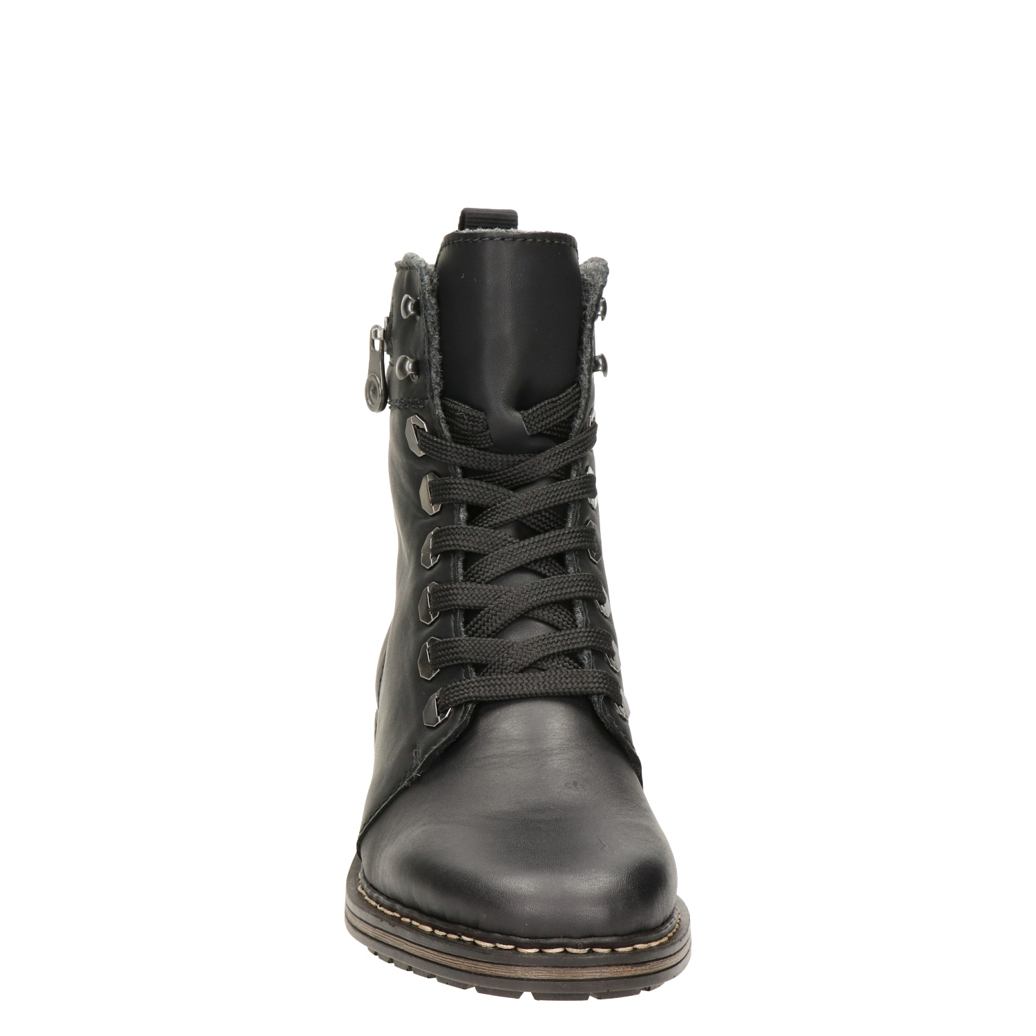 dames veterboot Rieker Zwart