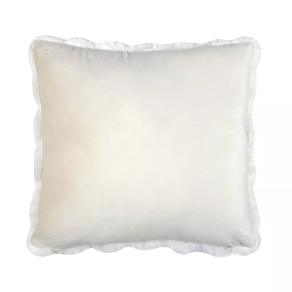 Coussin carré fausse fourrure (45 x 45 cm) Nebraska Ecru