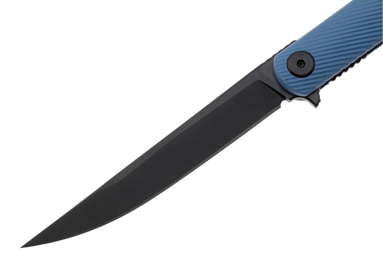 Spartan Blades Nemec Folder SFBL12BL, Black PVD CPM S35VN, Blue Sculpted GFN zakmes, Ondřej Němec design