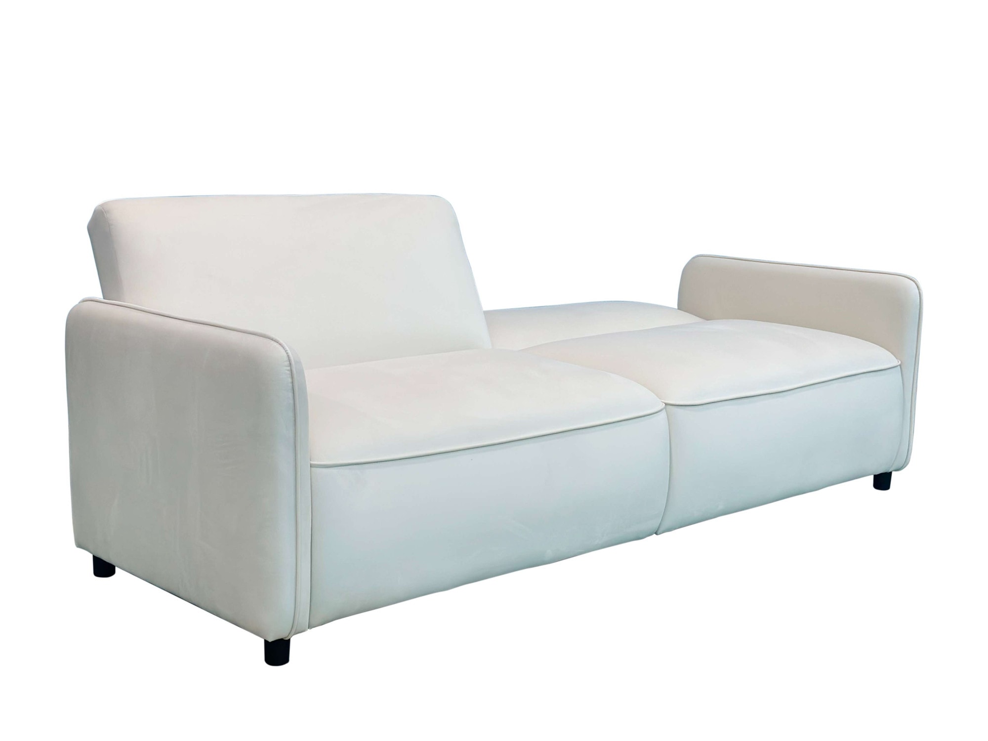 Dorel Home 3-Sitzer »Allie Curved Schlafsofa 209 cm« Bettfunktion (110/190), verstellbare Rückenlehne, Cord u. Velours