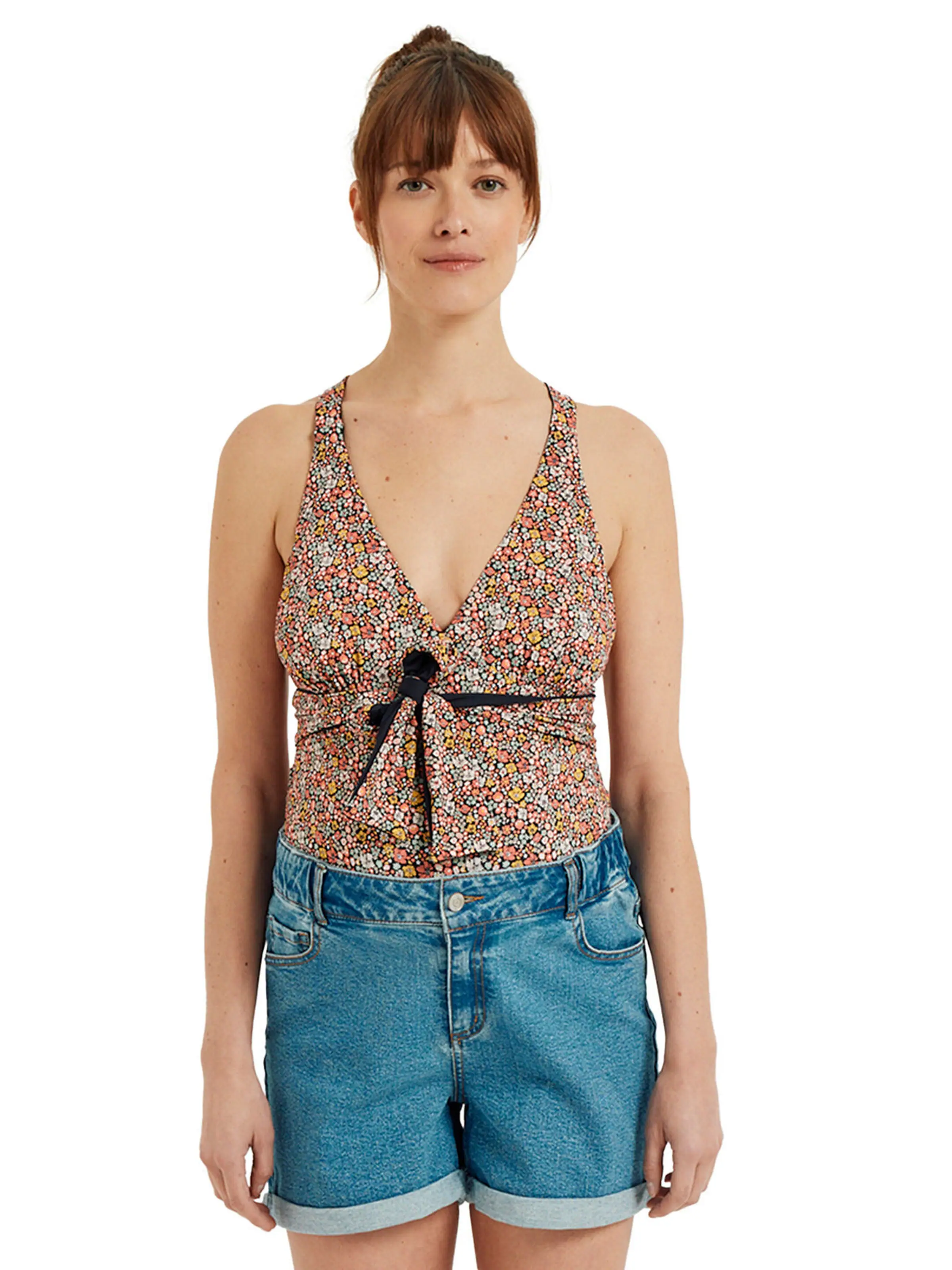 Vertbaudet Umstands-Jeansshorts im Mom-Fit blue stone