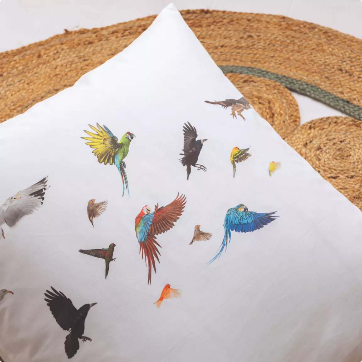 Housse de couette enfant percale de coton (140 x 200 cm) Noé Multicolore
