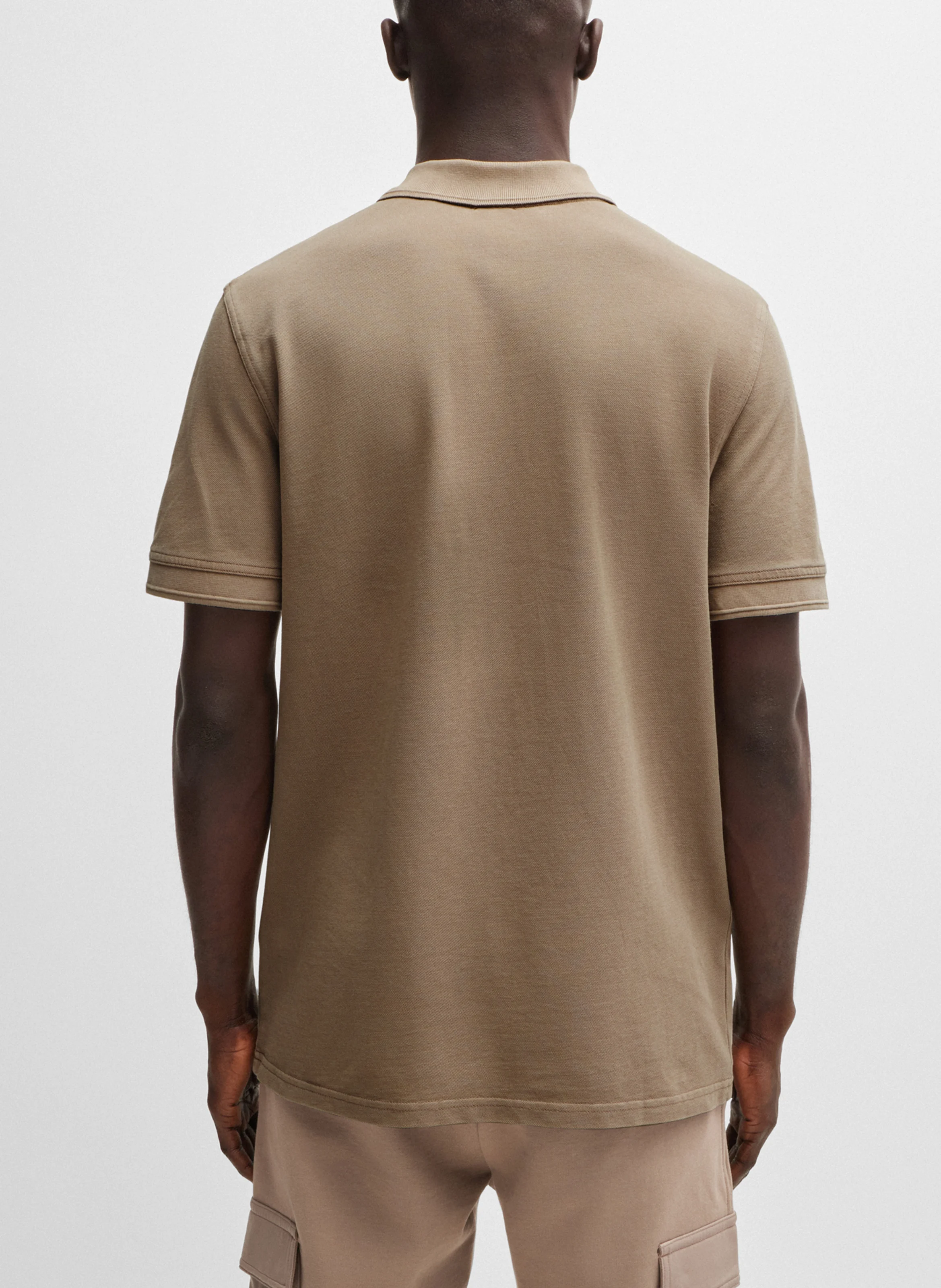 Polo regular-fit en coton | Marron